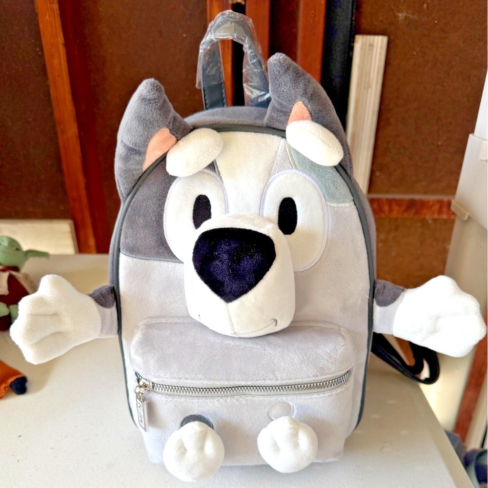 Bluey x Her Universe Muffin Mini Backpack Plush 3D Design NWT Collectible‎ Bag